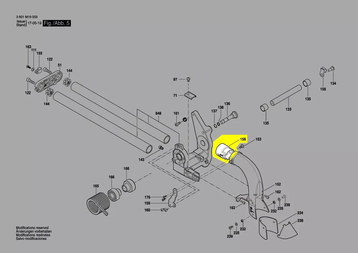 Raccord aspiration réf. 2 610 027 045 Bosch